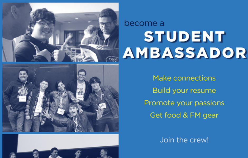 become a Student Ambassador with a group of students